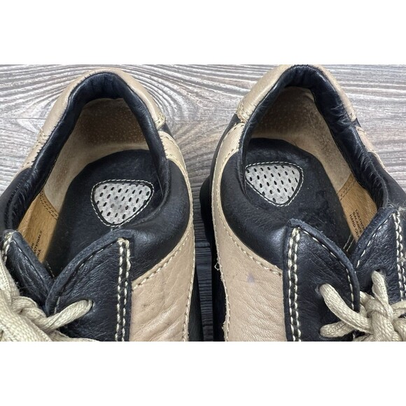 Born Hand Crafted Women's 10 Black Brown Leather Oxford Bicycle Toe Casual Shoes - Picture 9 of 12